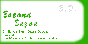 botond dezse business card